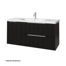 Caprigo Тумба с раковиной RAIN 120 см, левая, графит, эмаль