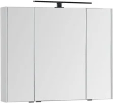 Aquanet Зеркальный шкаф Латина 90 см, белый