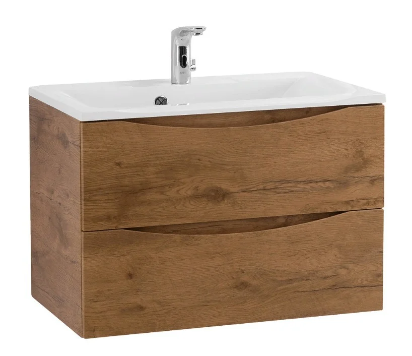 Приобрести тумба подвесная с раковиной belbagno marino-750-2c-so-rn-p 75 см, rovere nature