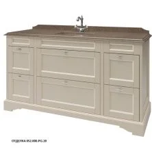 Caprigo Тумба с раковиной GREENWICH 160 см, бежевая, эмаль