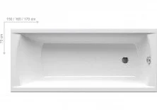 Акриловая ванна Ravak Classic 170х70 см C541000000