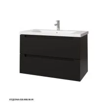 Caprigo Тумба с раковиной TERMIN-Smalty 90 см, графит, эмаль