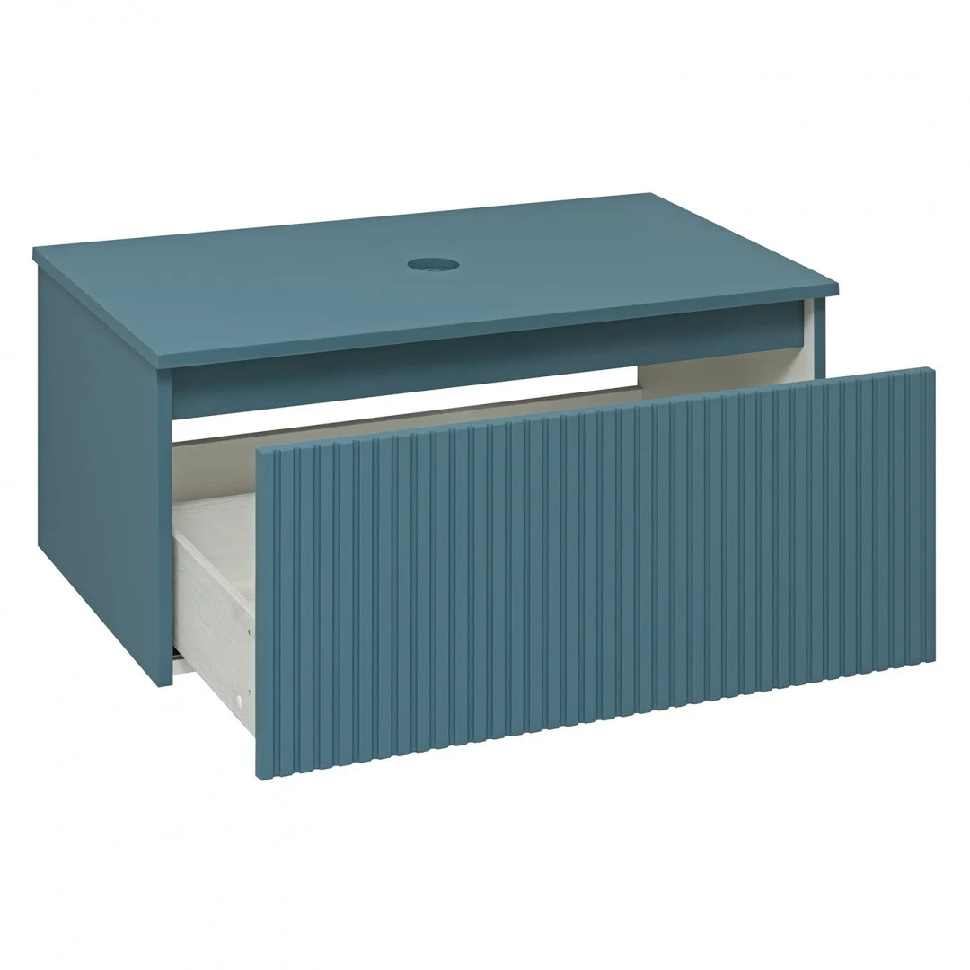 Приобрести aqua de marco тумба подвесная monaco 80см, аквамарин