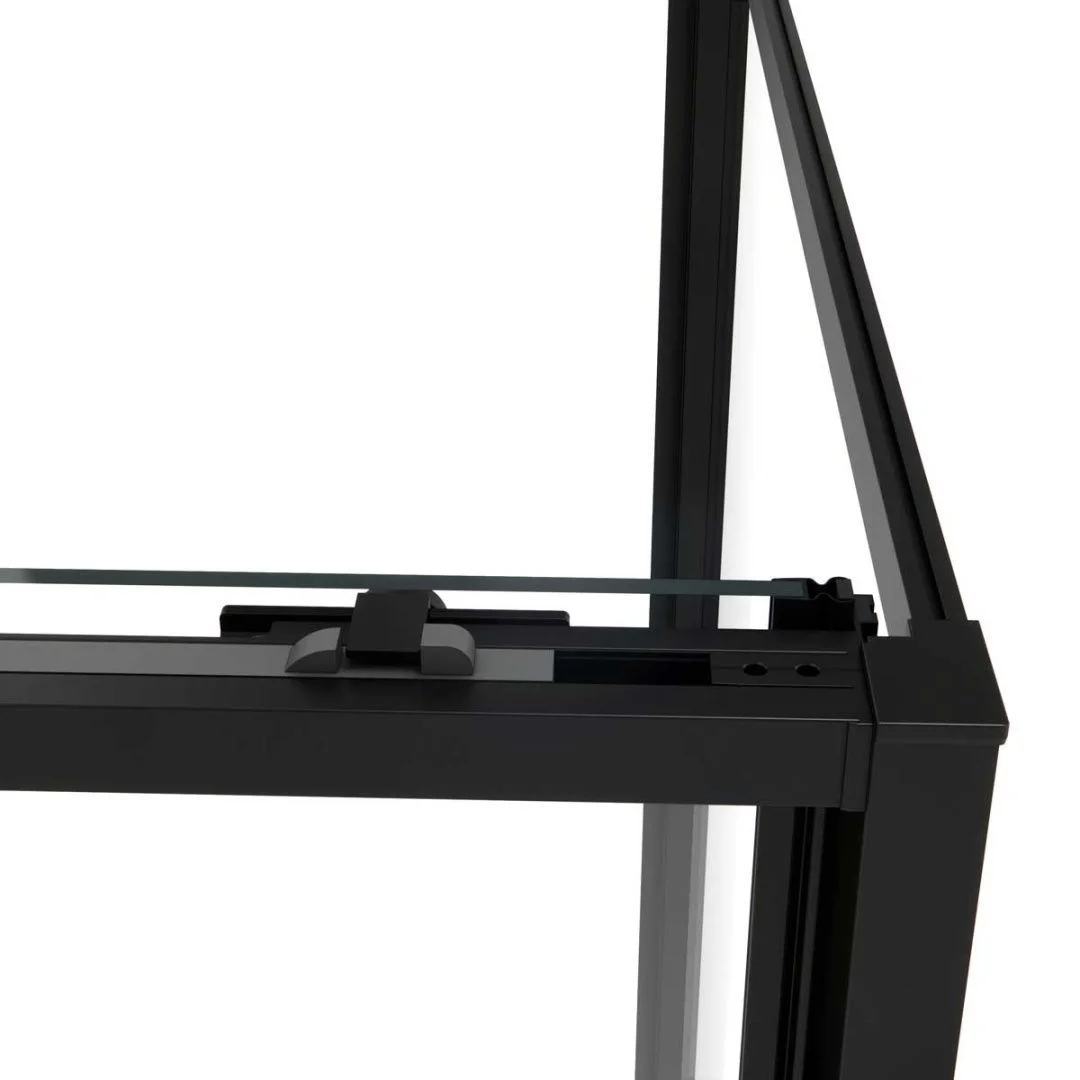 Приобрести vincea душевое ограждение slim soft 100х100 см, прозрачное, черное vsr-1ss1010clb