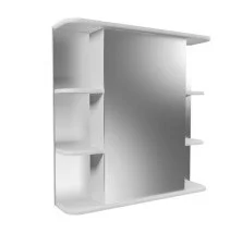 Mirsant Зеркало шкаф Глория 70/2 см, белый, правый УТ000017584