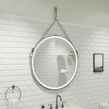 Continent Зеркало с подсветкой Millenium White 80х80см, сенсорный включатель, белое