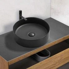 Vincea Раковина накладная 39х39 см, черная матовая VBS-216MB