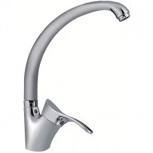 HAIBA Смеситель для кухни 288 мм, матовый хром HB-4101-1