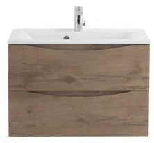 Тумба подвесная с раковиной BelBagno MARINO-650-2C-SO-RN-P 65 см, Rovere Nature