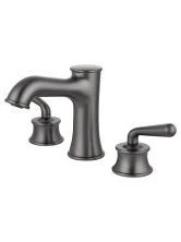 Смеситель для раковины на 3 отверстия WONZON & WOGHAND STEAM, Темный графит (WW-88159008-BGM)