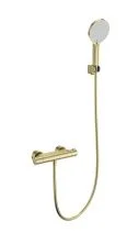 Смеситель для душа с термостатом WONZON & WOGHAND INN 3, Брашированное золото (WW-B2003-A-BG)