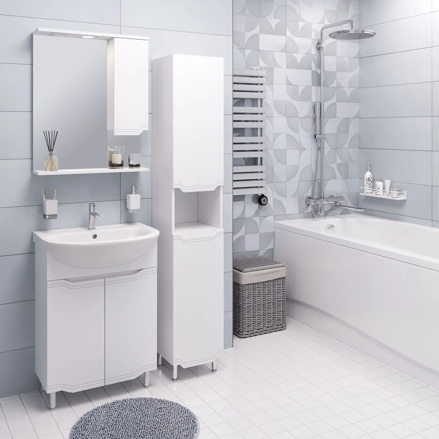 Приобрести aqua de marco зеркало-шкаф viktoria 60 см, правое, белый 1060cvic/r