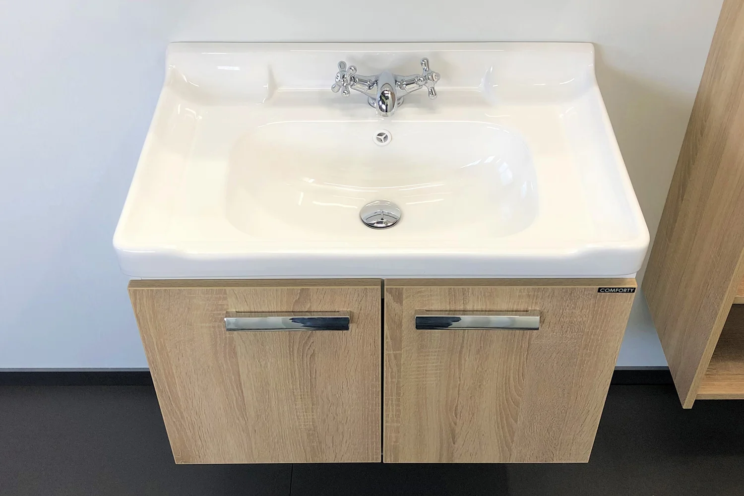 Приобрести сomforty тумба с раковиной "рига-70" дуб сонома