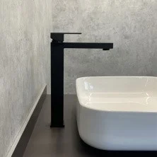 Comforty Высокий смеситель для раковины 31 см, черный матовый, FC045B-CMT
