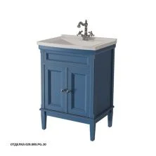 Caprigo Тумба с раковиной JARDIN 60 см, синяя, эмаль