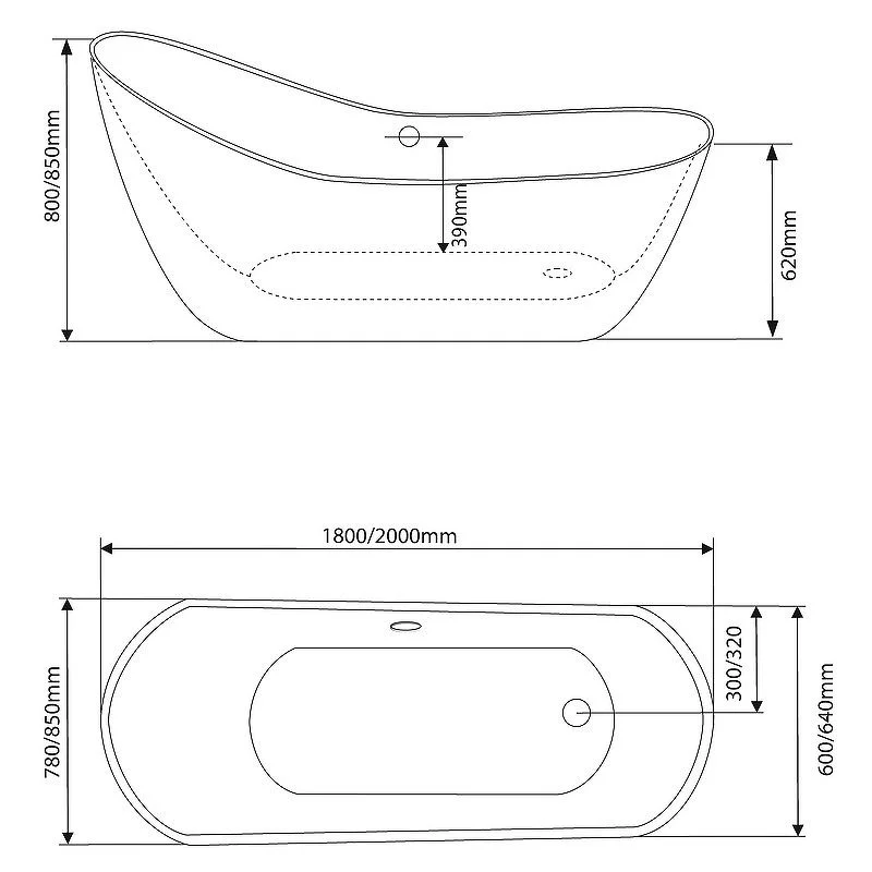 Приобрести grossman отдельностоящая ванна 180x80 см, белая gr-2301