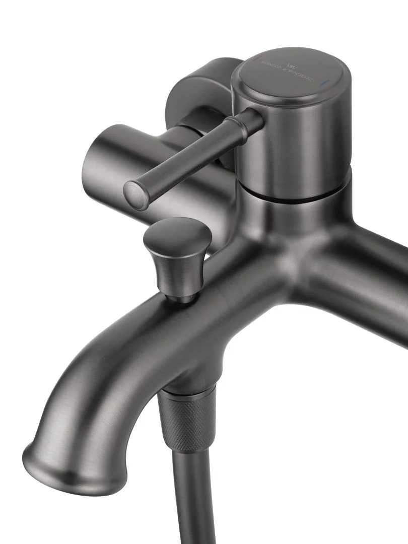 Приобрести смеситель для ванны с душем wonzon & woghand tor, темный графит (ww-88037073-bgm)