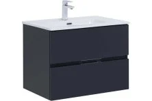 Aquanet Тумба с раковиной Алвита New 70 см, 2 ящика, антрацит