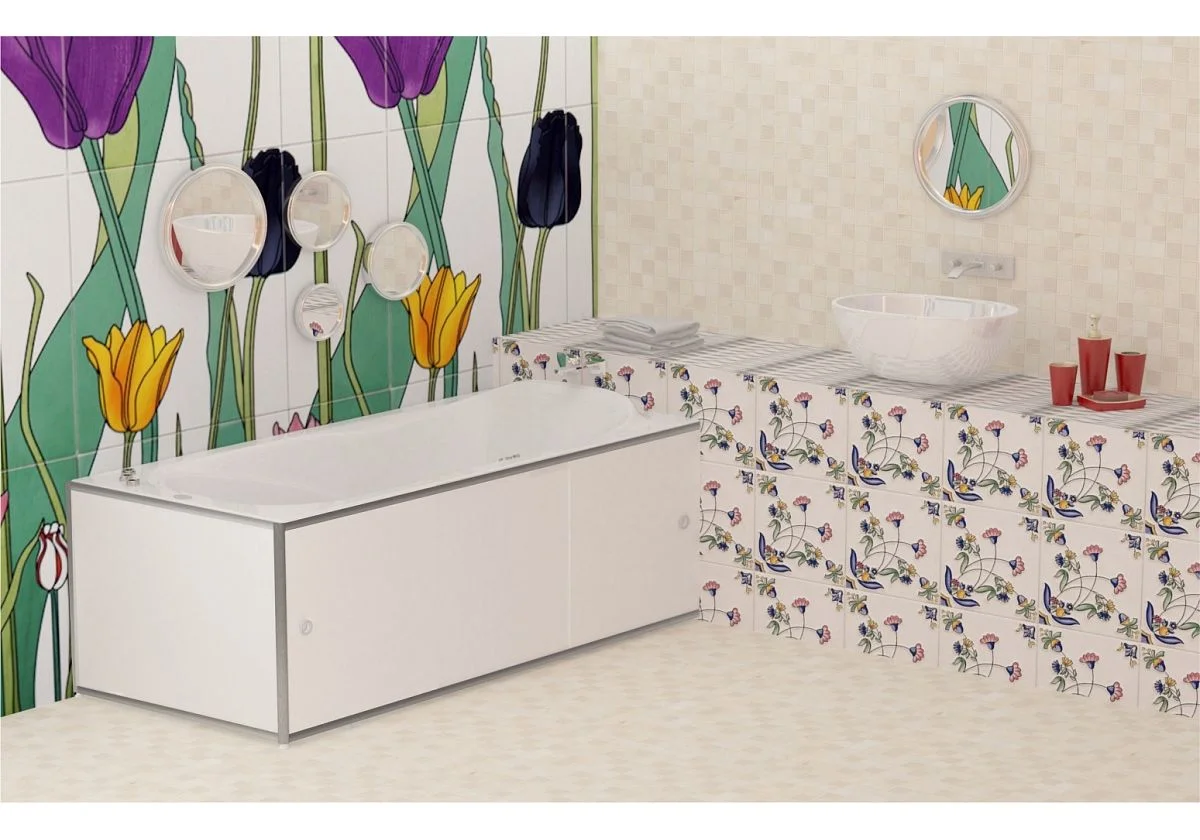 Приобрести экран п/в премиум а 1,68 (белый)/2 (подходит к акриловым ваннам)