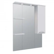 AQUA DE MARCO Зеркало-шкаф ELEGANSE 75 см, правое, белый\хром 1075CELE/R