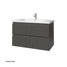 Caprigo Тумба с раковиной FORTE STRIPE 90 см, графит