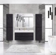 Cezares Тумба подвесная с раковиной MOLVENO 46 120 см Nero, черная MOLVENO 46-120-2C-SO-NC