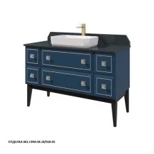 Caprigo Тумба со столешницей напольная Metropol 125 см, темно синяя 13716.30-061.CRM.00.20/020.05