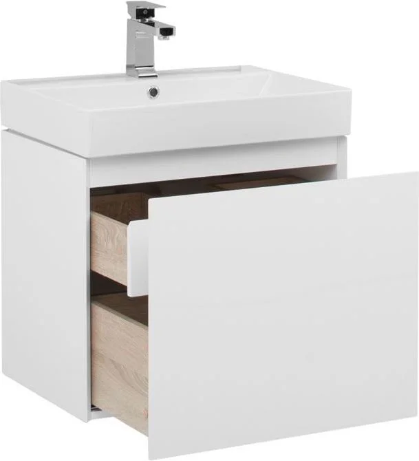 Приобрести aquanet тумба с раковиной йорк 60 см, белая 00212591