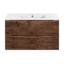 Vincea Тумба подвесная Mia Slim 90 см, темное дерево VMC-2MC900S1RW;VBS-13990S1