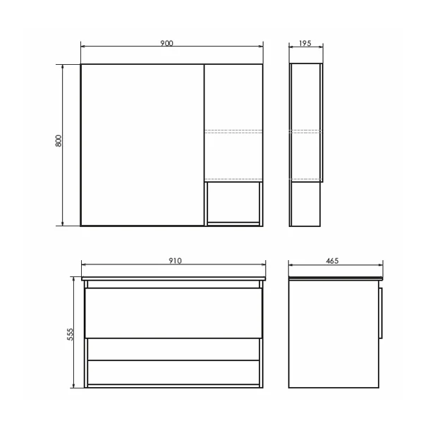 Приобрести сomforty зеркало-шкаф "бордо-90", дуб темно-коричневый