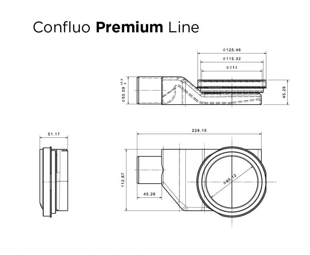 Приобрести pestan душевой трап confluo premium line 850