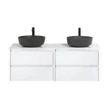 BelBagno Тумба со столешницей KRAFT 120 см, подвесная Bianco Opaco