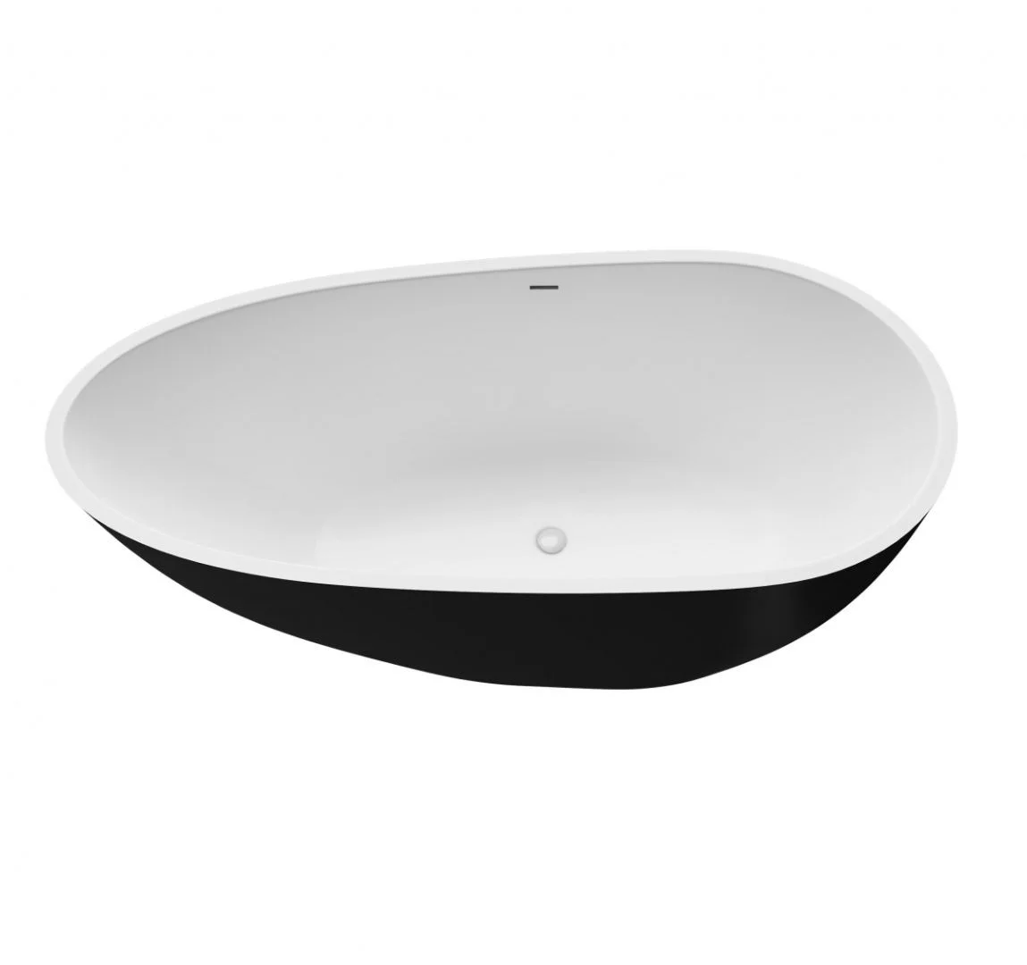Приобрести grossman отдельностоящая ванна fly 160x80 см, черная gr-1102