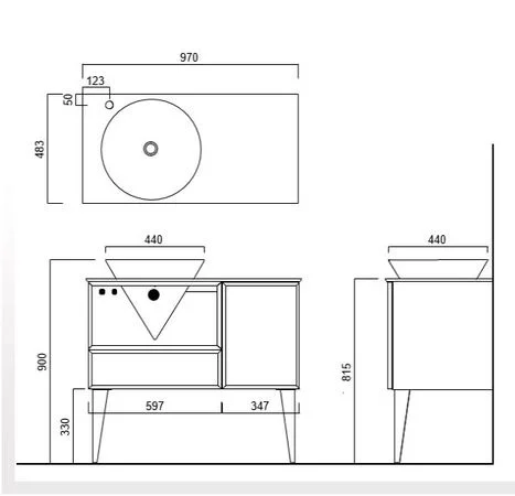 Приобрести тумба напольная с раковиной kerama marazzi cono 97 см, белая, дженциана