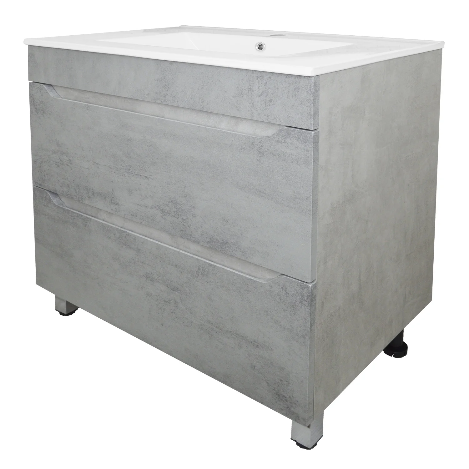 Приобрести loranto тумба напольная с раковиной florena 70 71х81 см, светлый бетон (cs00086991)