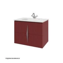 Caprigo Тумба с раковиной NOVARA 75 см, красная, эмаль