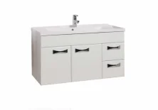 Тумба подвесная с раковиной Акватон Диор 100 см 1A167701DR010,1A70473KPR010, белый