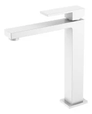 Boheme Смеситель для раковины Qubic Matt White,высокий 472-MW