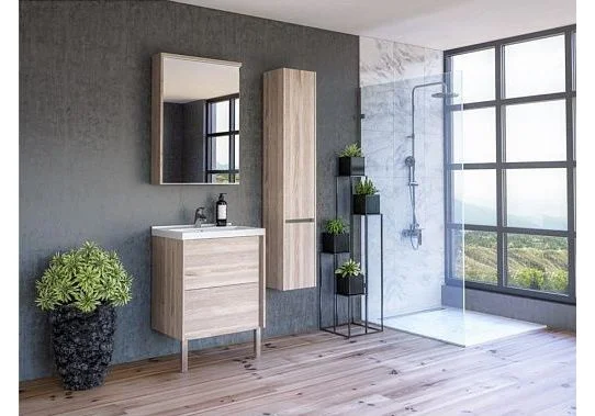 Приобрести зеркало-шкаф акватон стоун 60 см 1a231502sx850