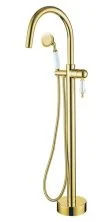 Boheme Смеситель для ванны Imperiale, напольный, золото\кристаллы 289-SW