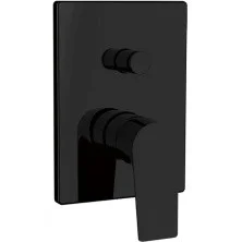 Aquanet Смеситель для душа Static Black AF330-51B (с внутренней частью)