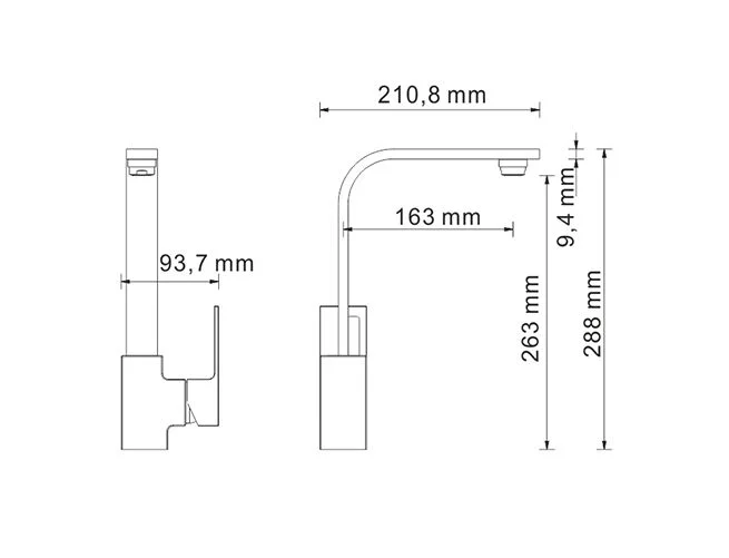 Приобрести wasserkraft смеситель для кухни alme 1507, хром