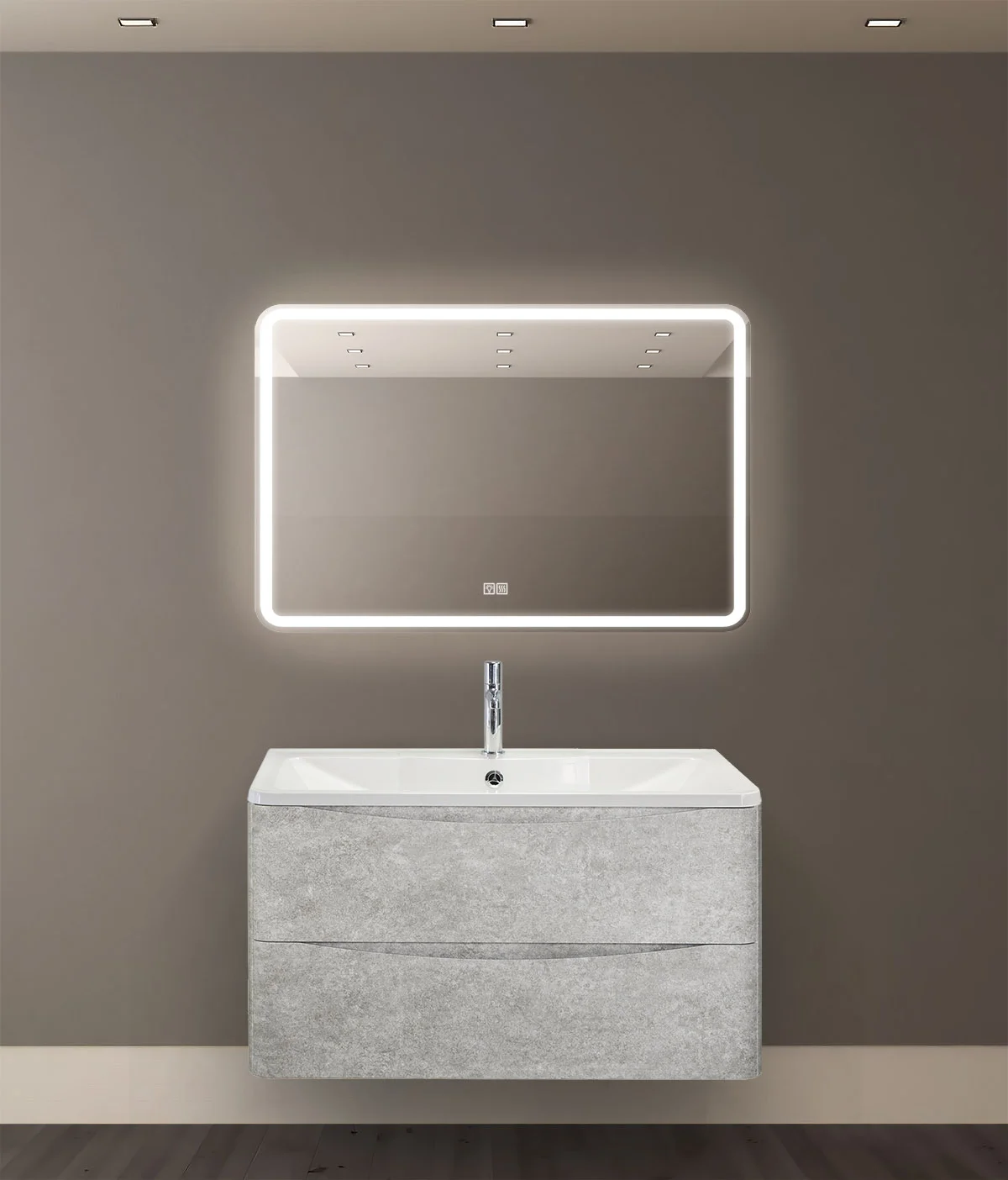 Приобрести belbagno зеркало 90х60 см spc-mar-900-600-led-tch-warm