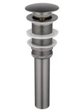 Донный клапан для раковины 1 1/4 WONZON & WOGHAND, Темный графит (WW-88SS04-BGM)