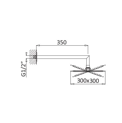 Приобрести cezares верхний душ czr-b-tdd-30-01