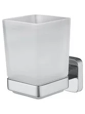 Стакан для зубных щеток с держателем WONZON & WOGHAND STILL, Хром (WW-6621)