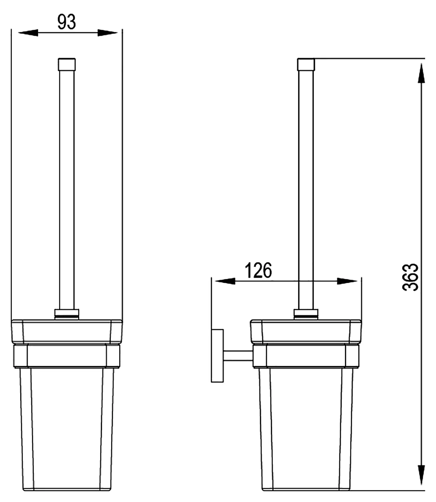 Приобрести щетка для туалета timo selene 10061/00 хром