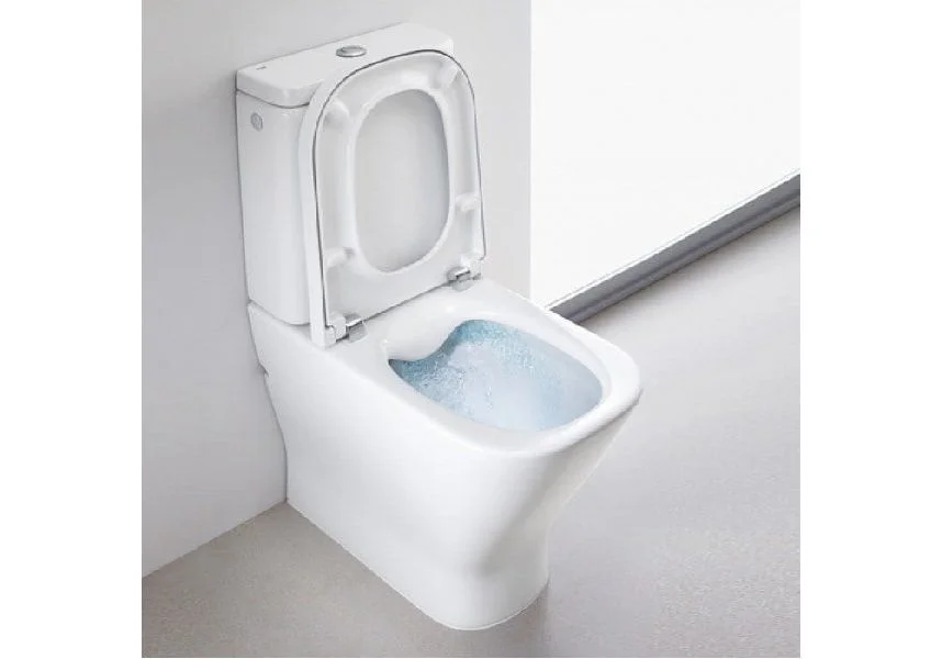 Приобрести напольный унитаз-компакт безободковый roca gap clean rim cs00024077