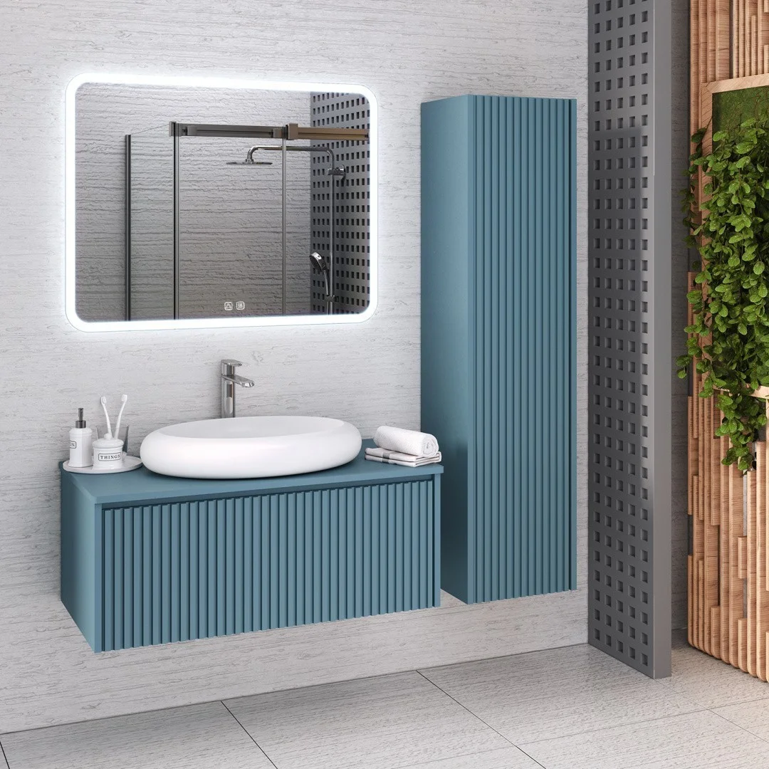 Приобрести aqua de marco тумба подвесная monaco 90см, аквамарин