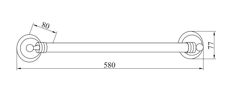 Приобрести boheme полотенцедержатель hermitage 58 см, бронза 10321